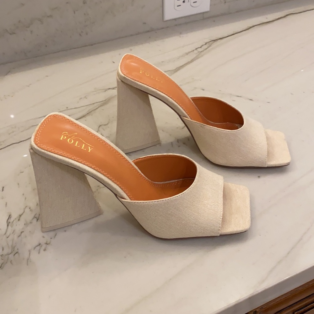 Square Toe Chunky Pumps